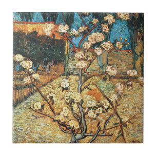 Azulejo Pequeño peral en flor de Vincent van Gogh