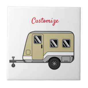 Azulejo Pequeño Tan Caravana Camper Thunder_Cove