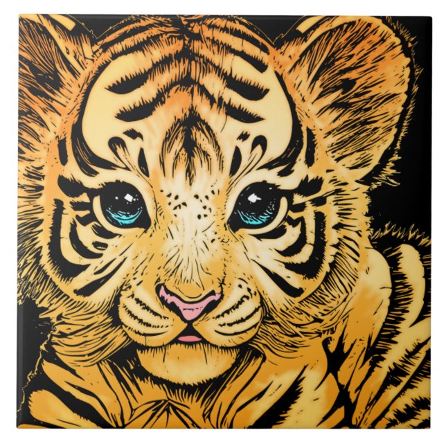 AZULEJO PEQUEÑO TIGRE (Frente)