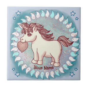 Azulejo Pequeño Unicornio del Amor