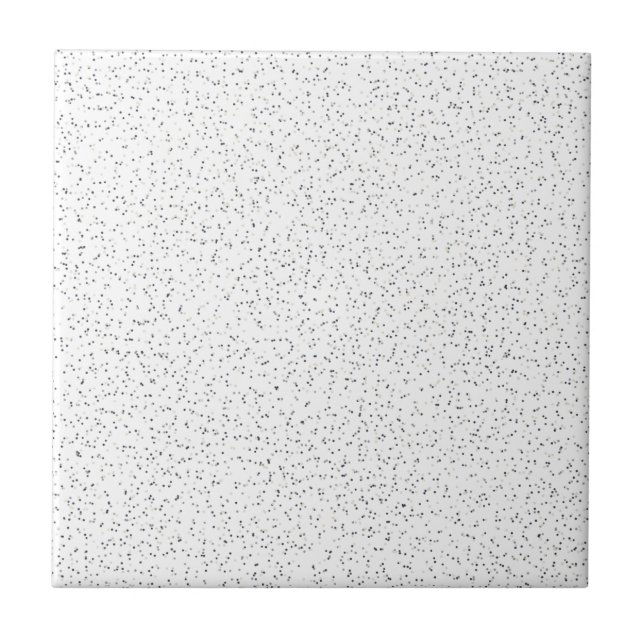 Azulejo Pequeños puntos monocromos negros, grises y crema  (Frente)