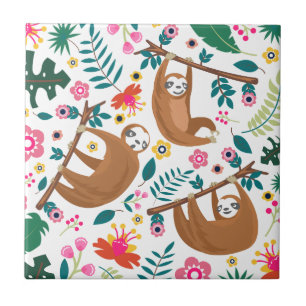 Azulejo pereza floral