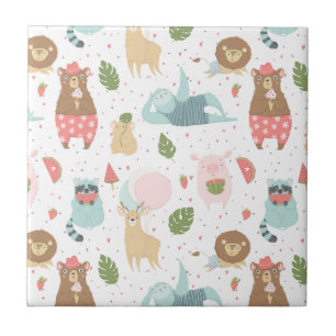 Azulejo Pereza y modelo de los amigos