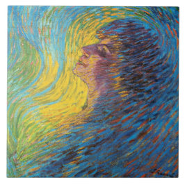Azulejo Perfume (retrato femenino) (de Luigi Russolo)