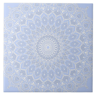 Azulejo Periwinkle Mandala - Bora en Juniper Berry