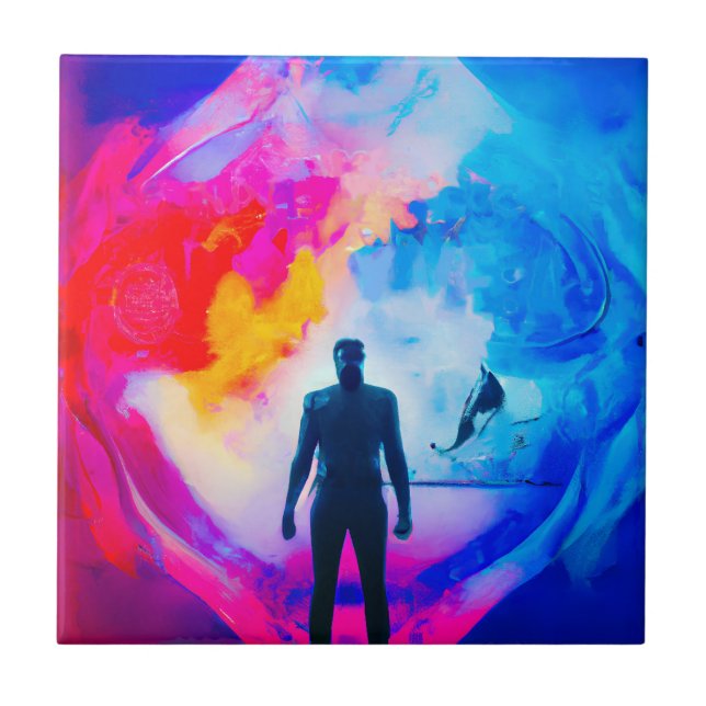 Azulejo Permanecer en colores (Frente)