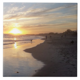 Azulejo Perro al atardecer California Dreaming Tile