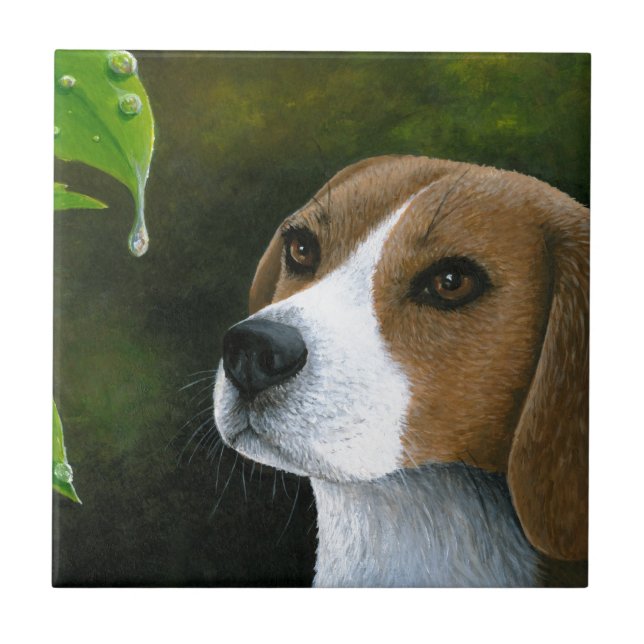 Azulejo Perro Beagle 116 (Frente)