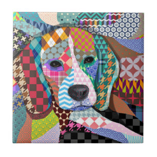 Azulejo Perro Beagle 161