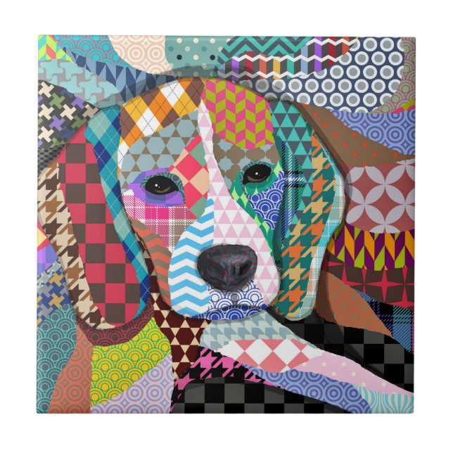 Azulejo Perro Beagle 161 (Frente)
