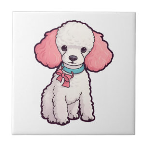 Azulejo Perro Caniche Super Lindo