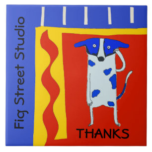 Azulejo Perro cómico, editar texto