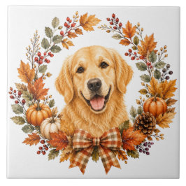 Azulejo Perro de Agua Otoño