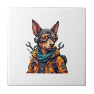Azulejo Perro de Aventura