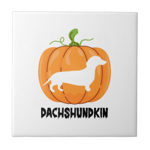 Azulejo Perro de Halloween Dachshund