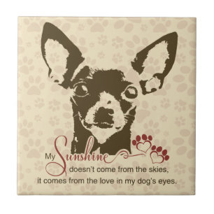 Azulejo Perro de la chihuahua mi sol