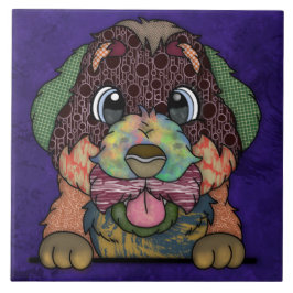 Azulejo  Perro de montaña bernés loco cara fea 