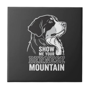Azulejo Perro de montaña bernés Muéstrame tu