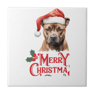 Azulejo Perro de Sussex Navidad