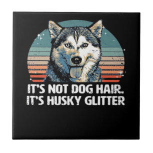 Azulejo Perro Husky Siberiano Divertido y Lindo Brillo Cam