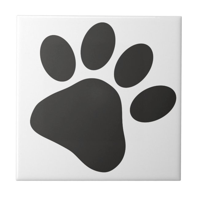 Azulejo Perro Paw Tragón animal Trío Simple Mínimo (Frente)