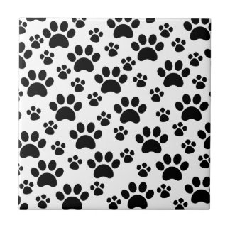Azulejo Perro Paws