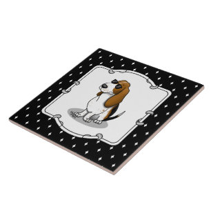 Azulejo Perro y gafas de sol del conjunto básico de Guay (