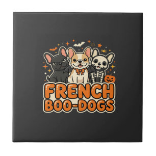 Azulejo Perros Boo Franceses Diseño de Bulldog Francés de 