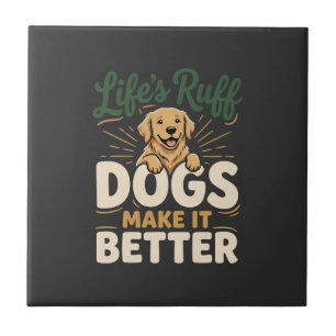 Azulejo Perros Divertidos Lo Hacen Mejor
