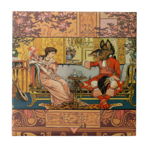 Azulejo Personajes Clásicos de Cuentos de Hadas Belleza Be