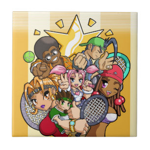Azulejo Personajes De Tenis De Anime