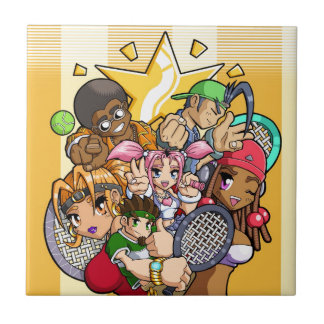 Azulejo Personajes De Tenis De Anime