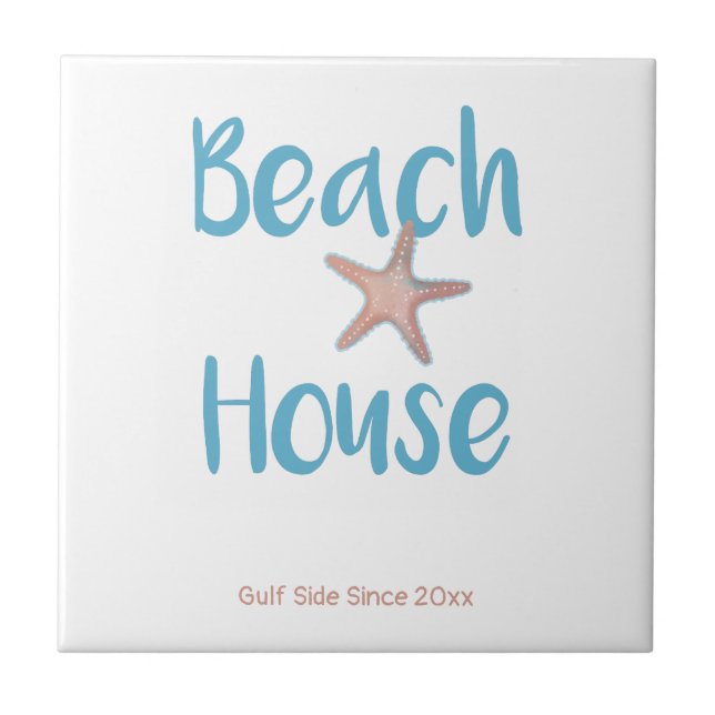 Azulejo Personaliza Starfish Beach House (Frente)