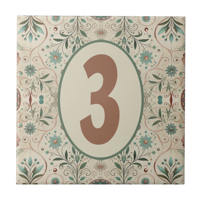 Azulejo Personalizable Boho Herb (Frente)