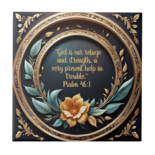 Azulejo personalizable con versículo bíblico y pue