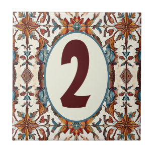 Azulejo Personalizable Fabulous Fall and Blue