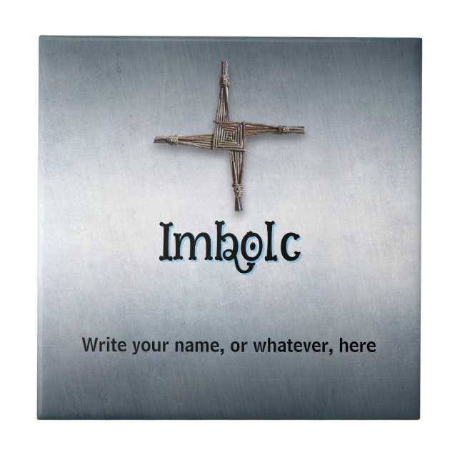 Azulejo Personalizable Imbolc Cerámica Tile (Frente)