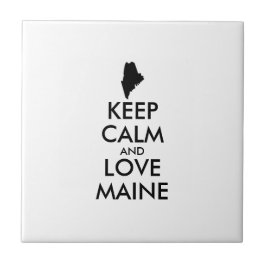 AZULEJO PERSONALIZABLE MANTENER CALMA Y AMAR A MAINE