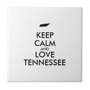 Azulejo Personalizable MANTENER CALMA Y AMAR A TENNESSEE