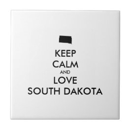 Azulejo Personalizable MANTENER LA CALMA Y AMAR A DAKOTA D