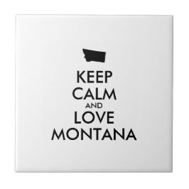 AZULEJO PERSONALIZABLE MANTENER LA CALMA Y AMAR A MONTANA