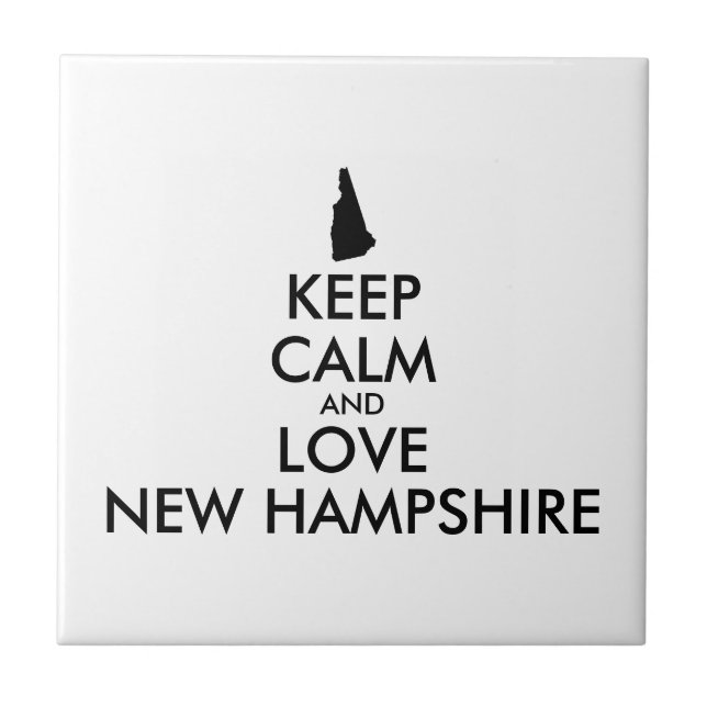 Azulejo Personalizable MANTENER LA CALMA Y AMAR LA NUEVA H (Frente)