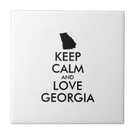 Azulejo Personalizable MANTENGA CALMA Y AME A GEORGIA