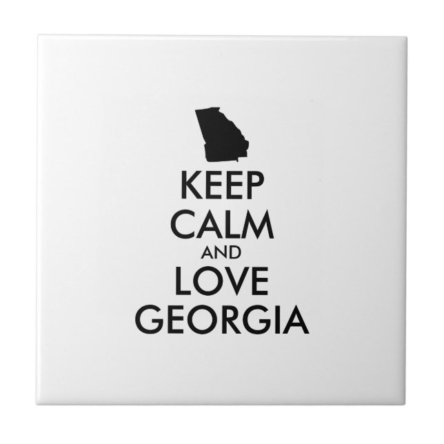 Azulejo Personalizable MANTENGA CALMA Y AME A GEORGIA