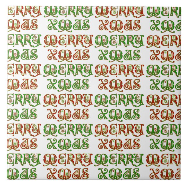 Azulejo Personalizable Merry Xmas (Frente)