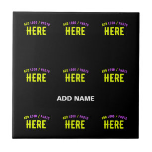 AZULEJO PERSONALIZABLE MODERNO ESTILO NEGRO VERIFICADO MAR