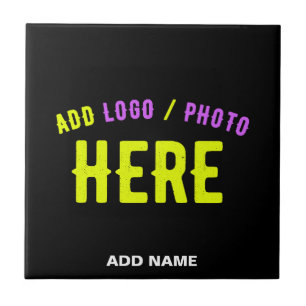 AZULEJO PERSONALIZABLE MODERNO ESTILO NEGRO VERIFICADO MAR