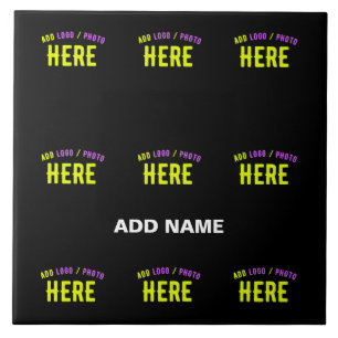 AZULEJO PERSONALIZABLE MODERNO ESTILO NEGRO VERIFICADO MAR