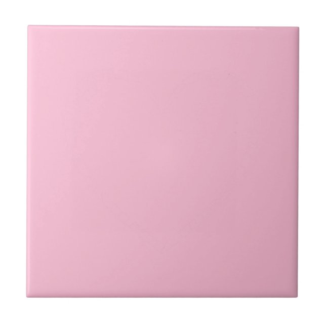 Azulejo Personalizable Mosaico De Cerámica Rosa (Frente)