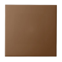 Personalizable Simple Mid Brown Tile
